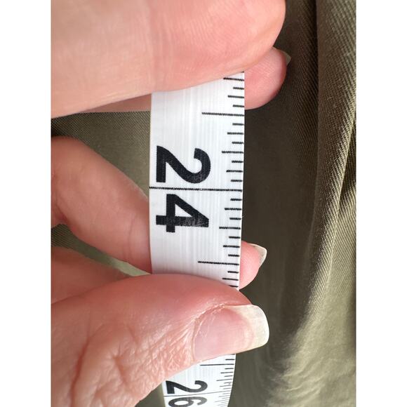 Maeve Anthropologie Jumpsuit Womens 0P Green Verano One Shoulder Olive Summer - Picture 8 of 10